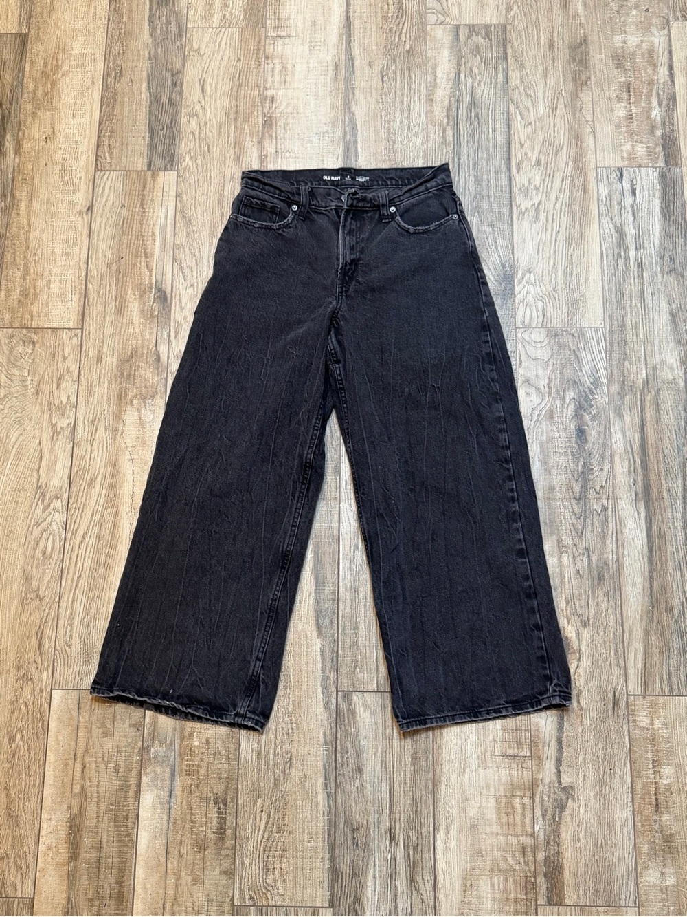 Old Navy Black Wide-Leg Jeans